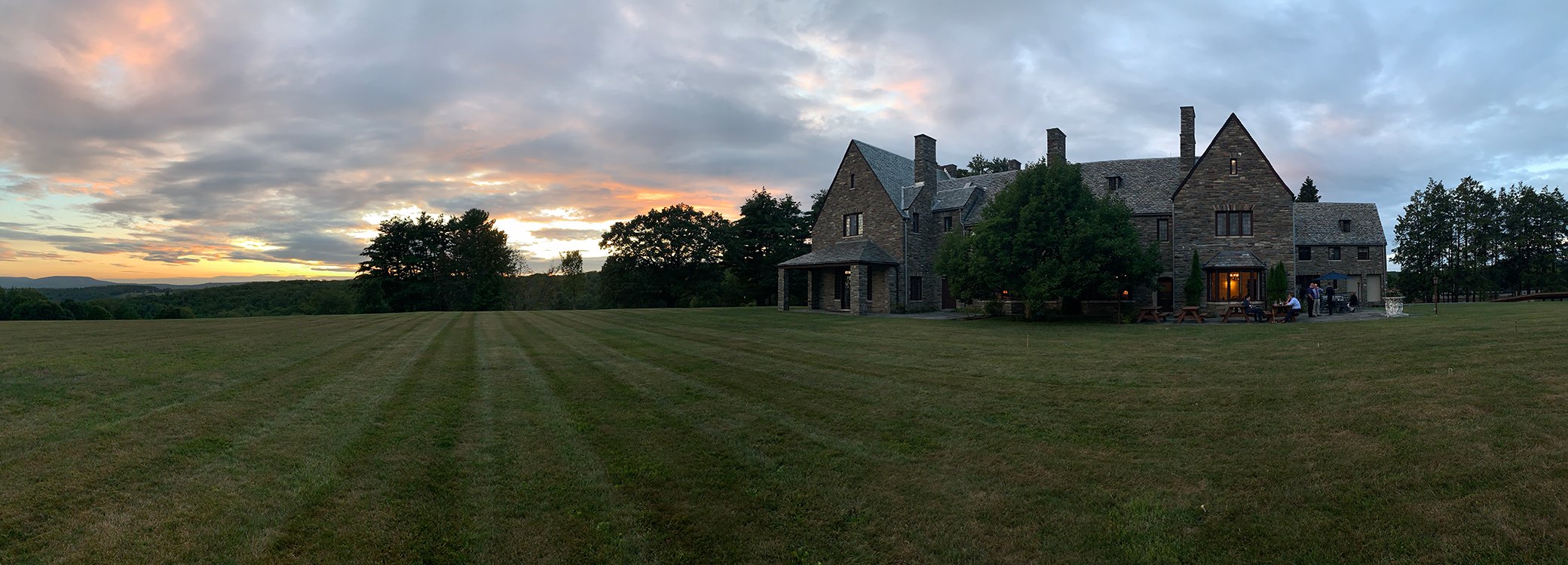 AIER Stone House at Sunset