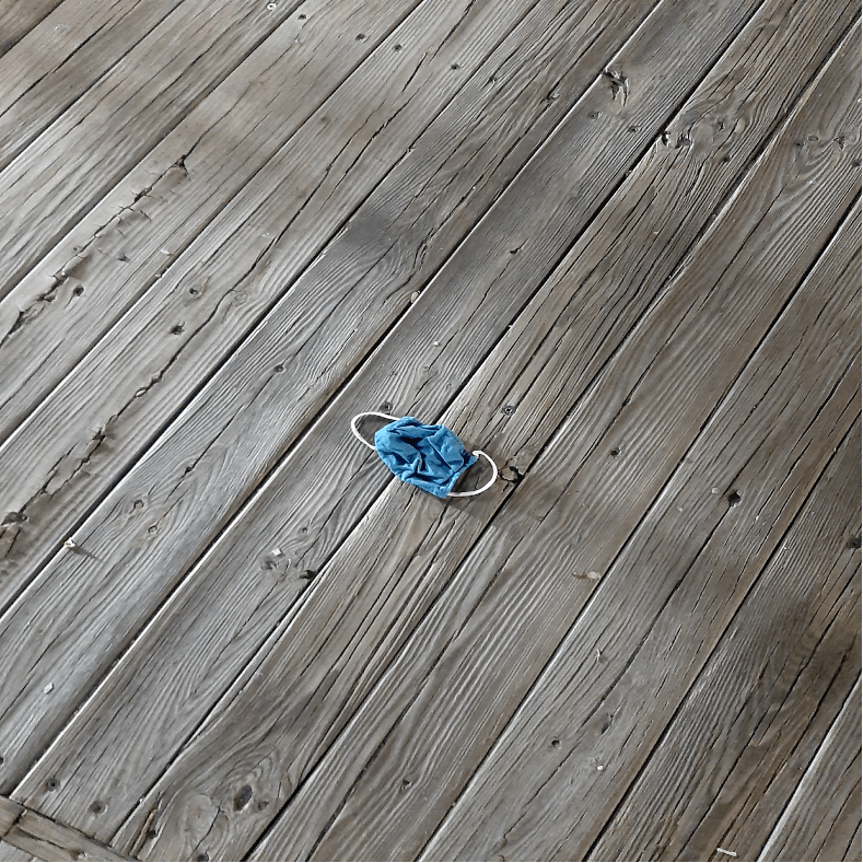discarded mask